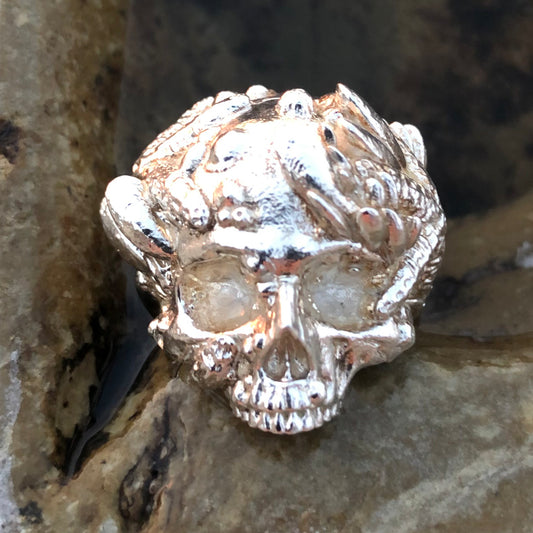 Mermaid Sealife Pirate Skull Ring