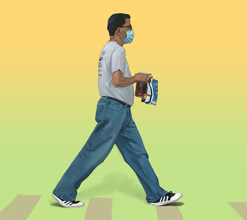 'lunch run' from #peopleofcrosswalks