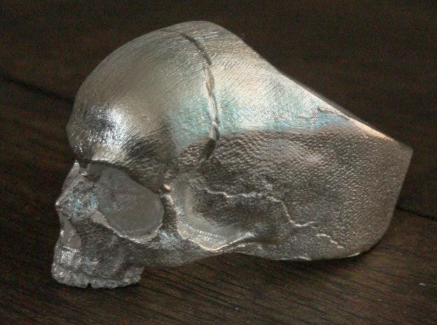 Sterling Silver Yorick Memento Mori Skull Ring