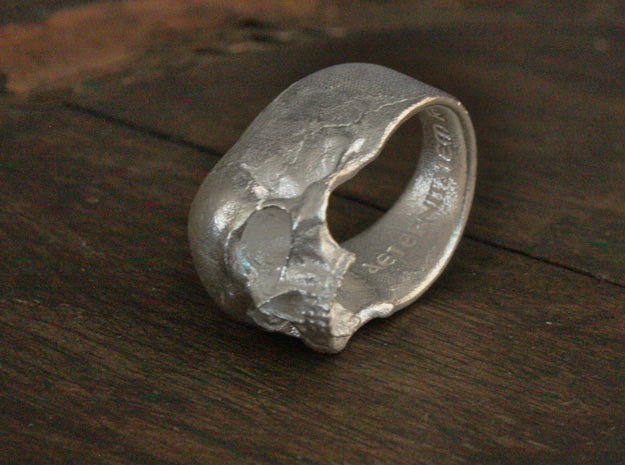 Sterling Silver Yorick Memento Mori Skull Ring
