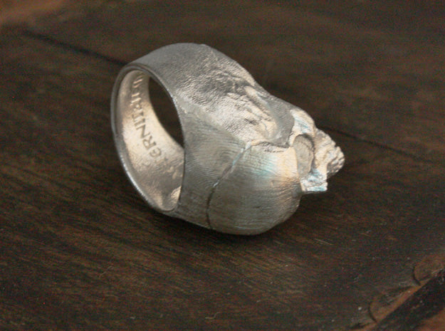 Sterling Silver Yorick Memento Mori Skull Ring