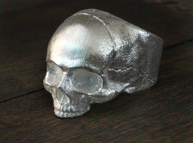 Sterling Silver Yorick Memento Mori Skull Ring