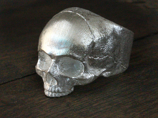 Sterling Silver Yorick Memento Mori Skull Ring