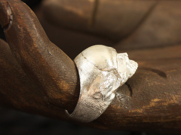 Sterling Silver Yorick Memento Mori Skull Ring