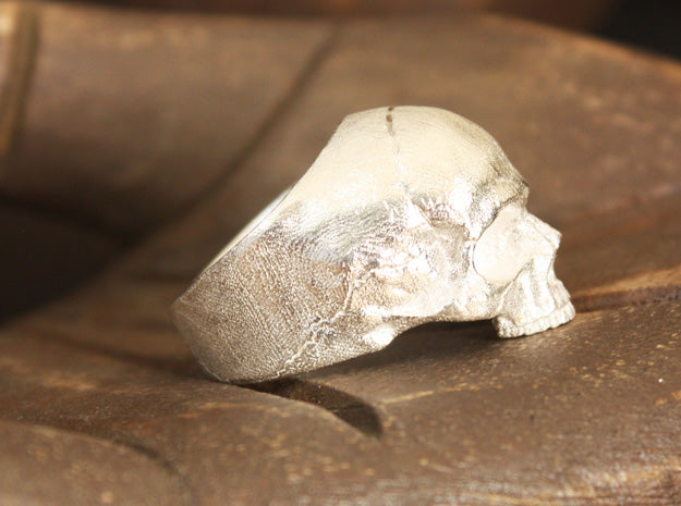 Sterling Silver Yorick Memento Mori Skull Ring