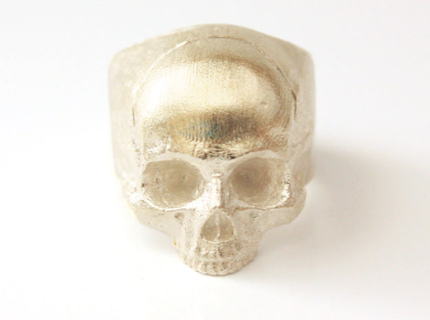Sterling Silver Yorick Memento Mori Skull Ring