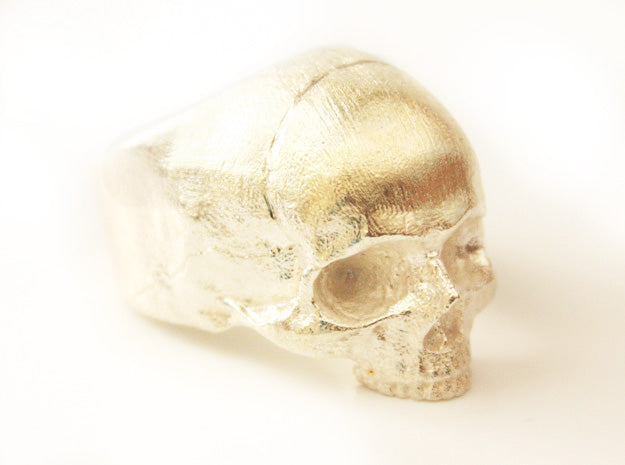 Sterling Silver Yorick Memento Mori Skull Ring