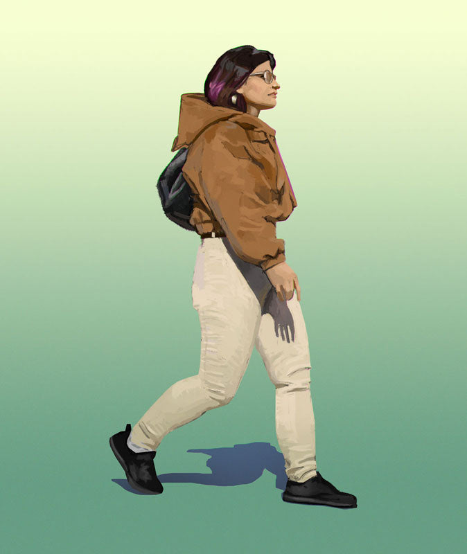 'suede jacket' from #peopleofcrosswalks