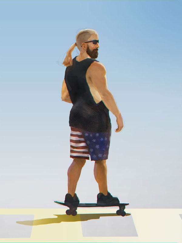'american skateboarder' from #peopleofcrosswalks
