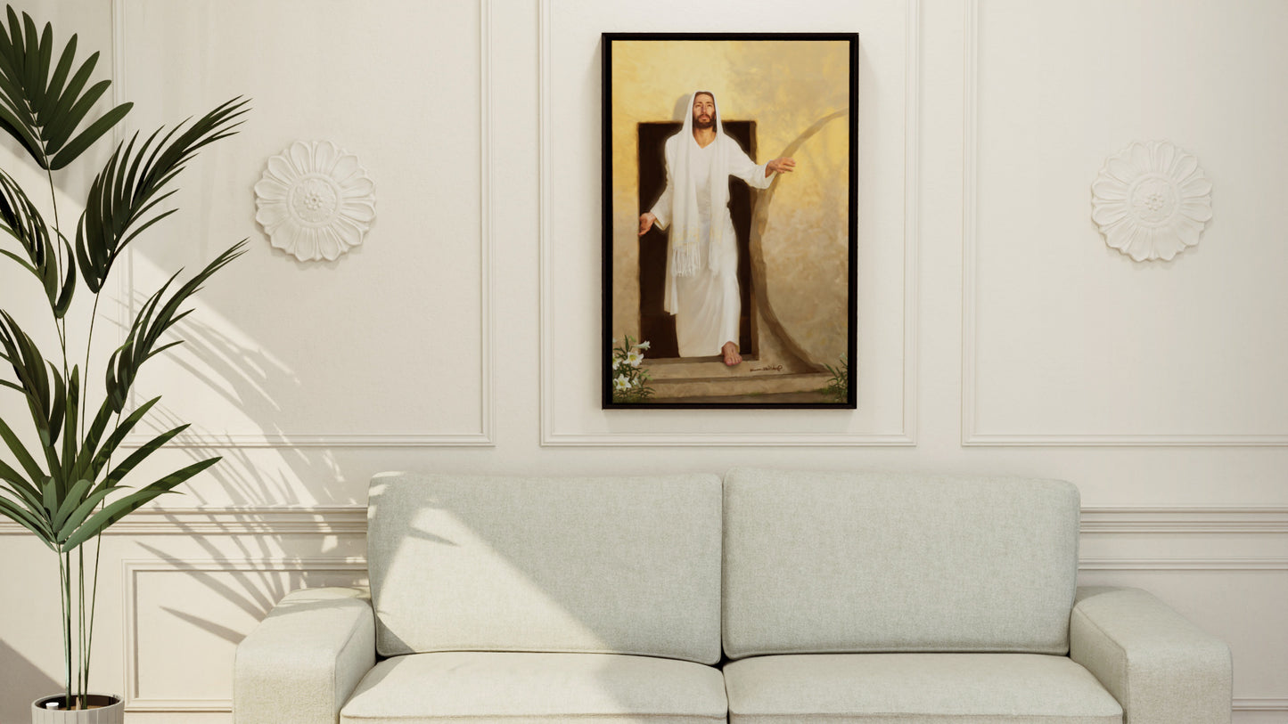'Resurrection Morning'  Framed canvas