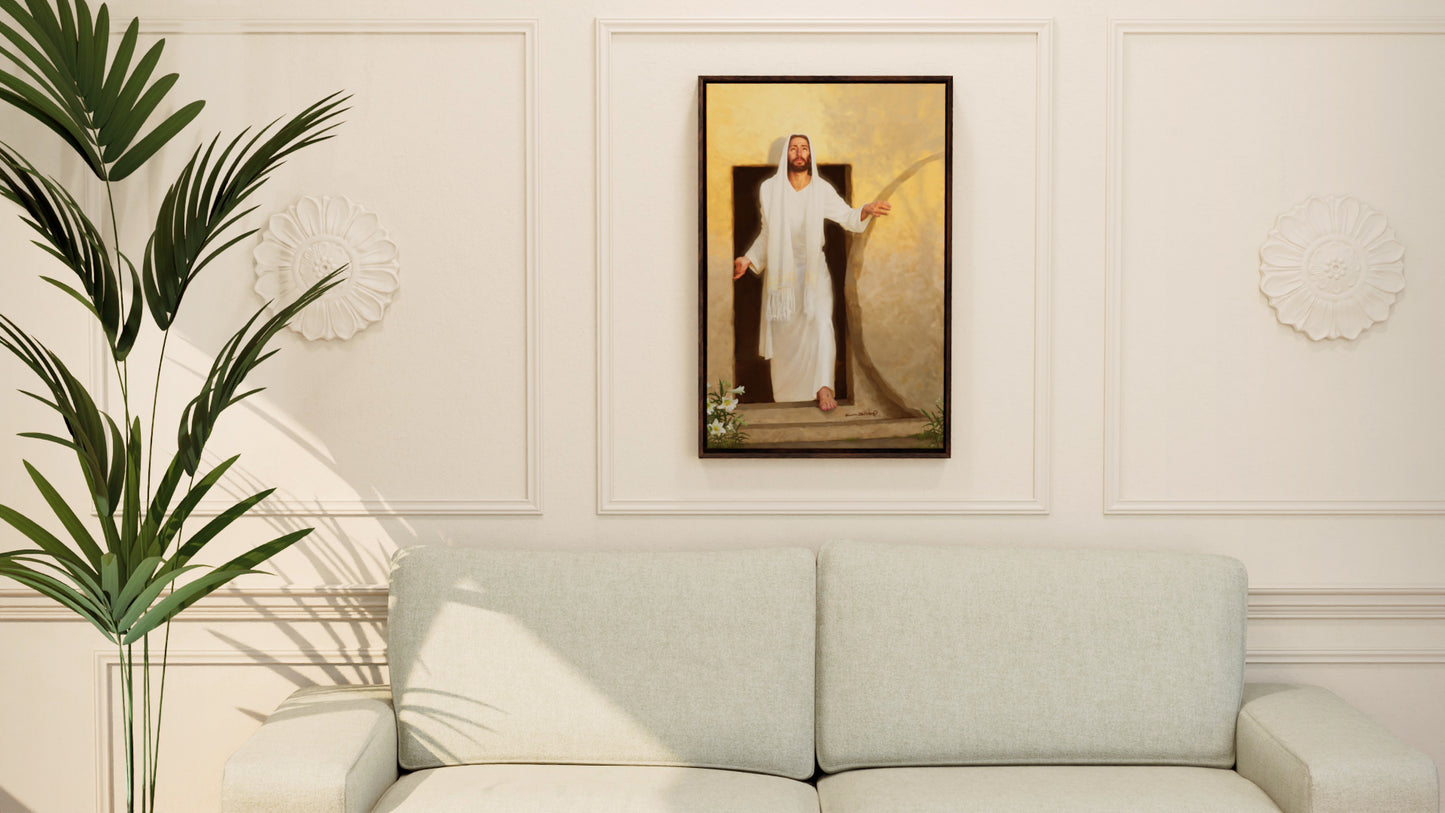 'Resurrection Morning'  Framed canvas