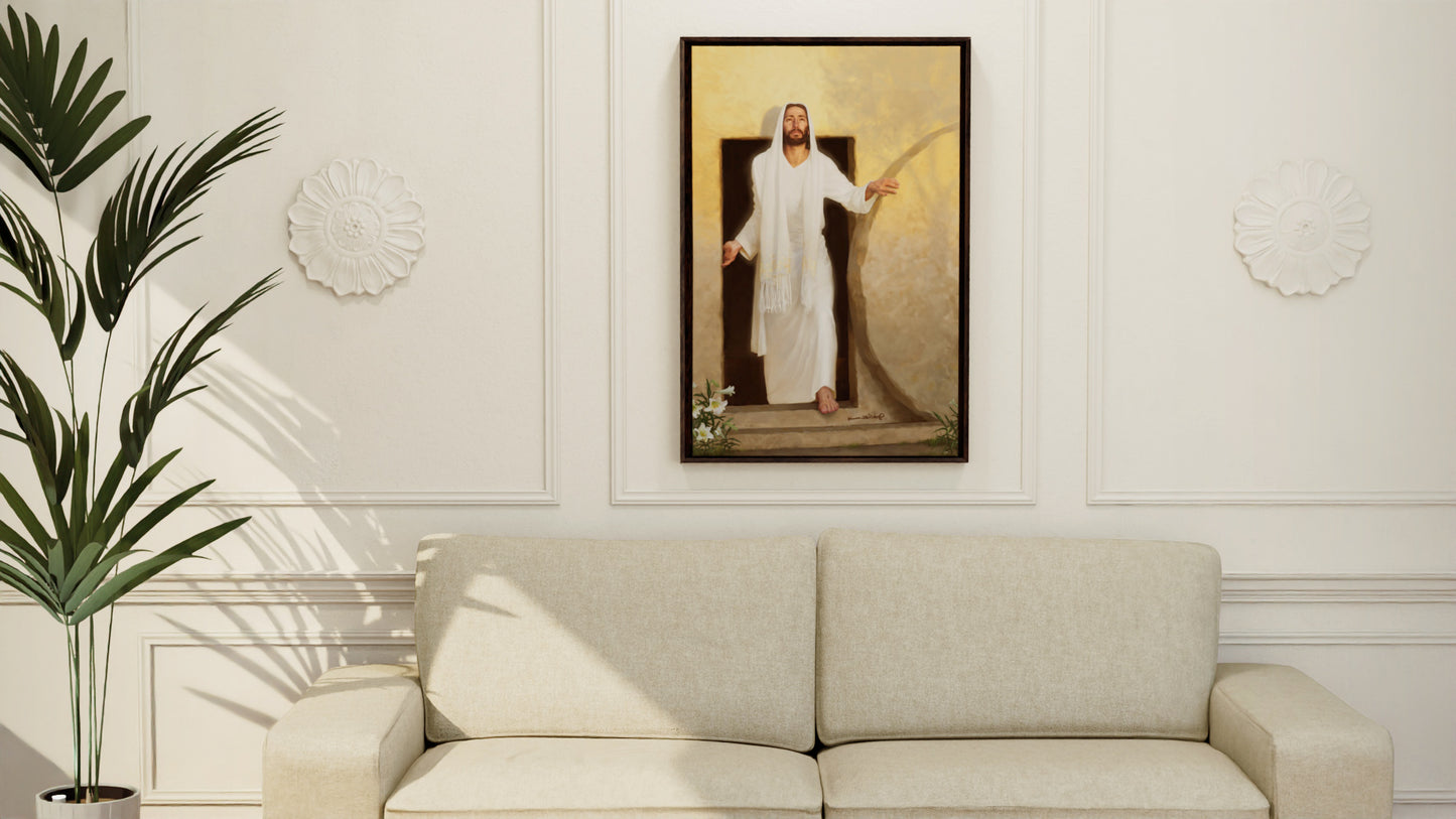 'Resurrection Morning'  Framed canvas